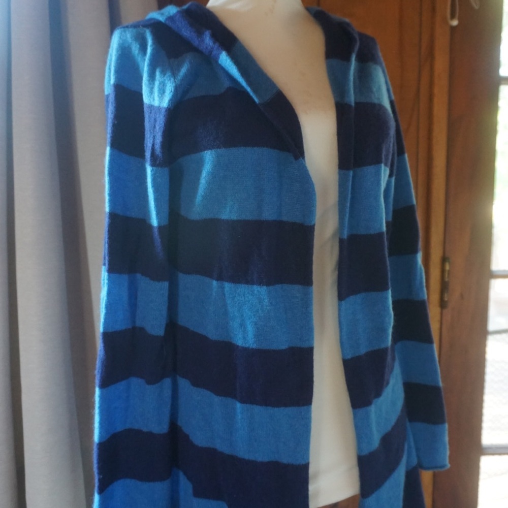 cashmere hooded long cardigan